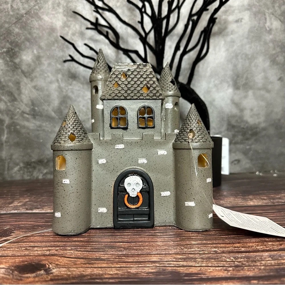 Target Halloween Village Set Haunted House, Castle, Candy Store